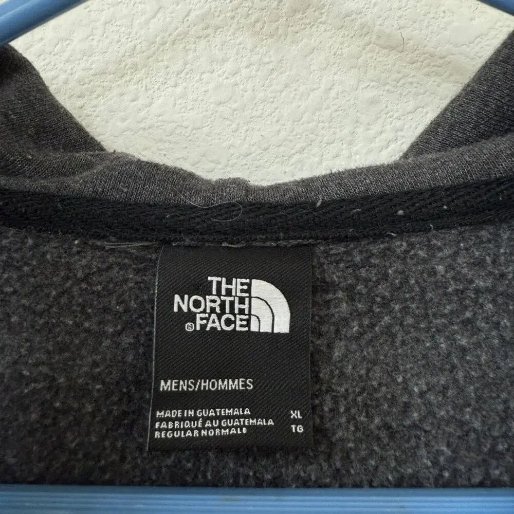 The North Face Full Zip Hoodie‎ Charcoal Gray Fleece Lined Sweatshirt Men XL